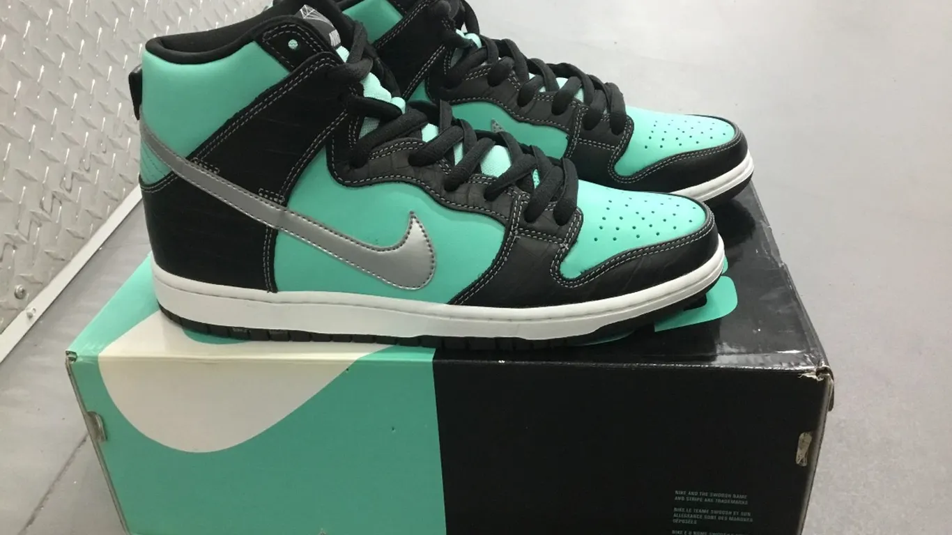 Nike Dunk High Prm SB Aqua/Chrome-Black