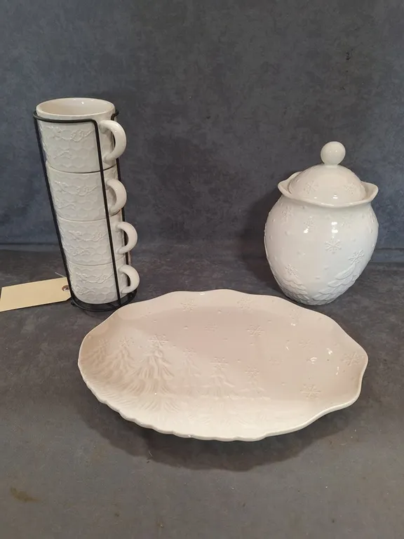 Temp-Tation Jar, Tray and Coffee Cups