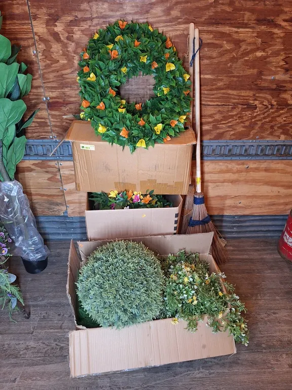 Assorted Faux Floral Decor