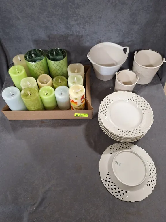 Luminara Flameless LED Candles, Candle Holder, Plates, More