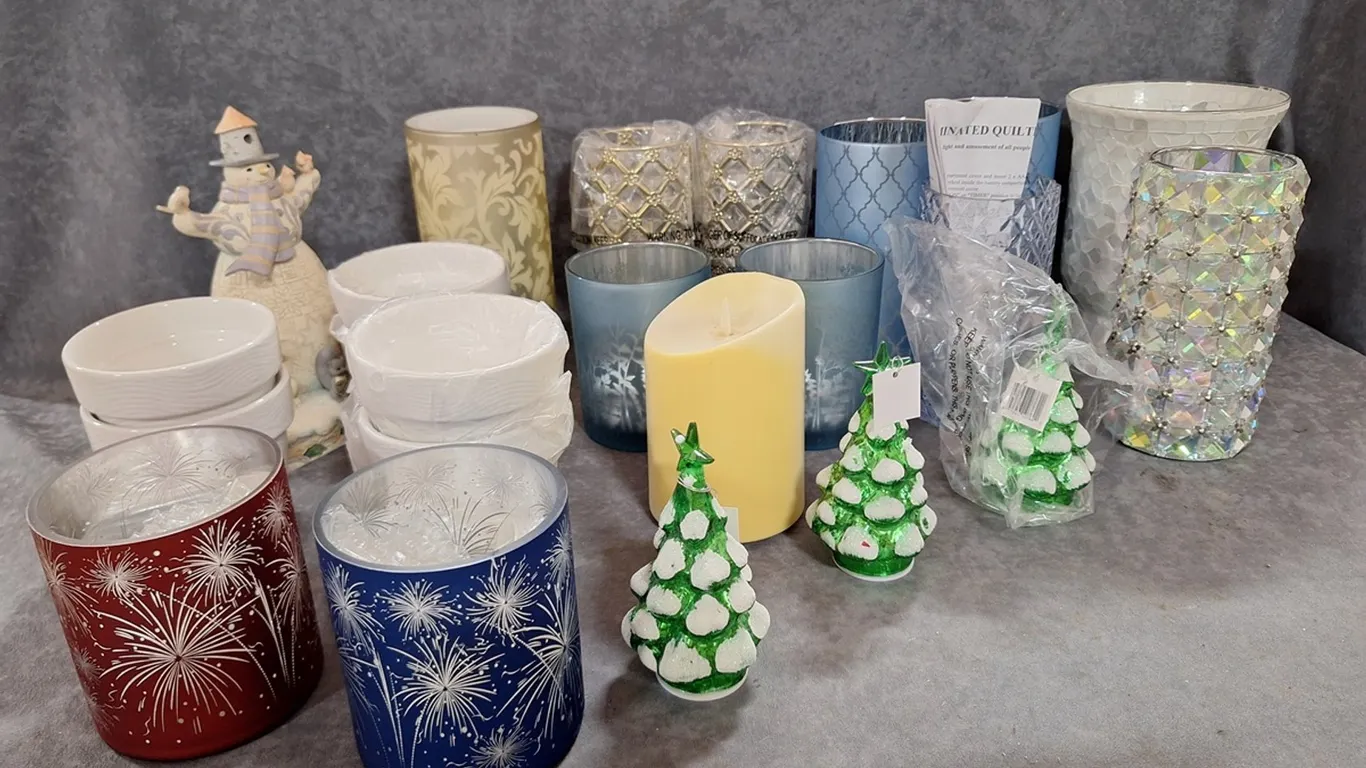 Candle Holders, Ceramic Planters, Remote Controlled Waterproof LED Lights, More
