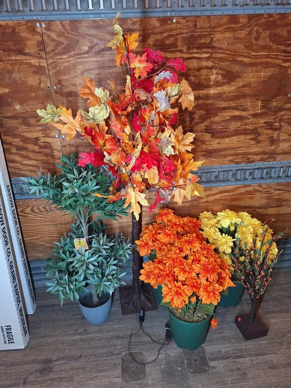 Assorted Faux Floral Decor