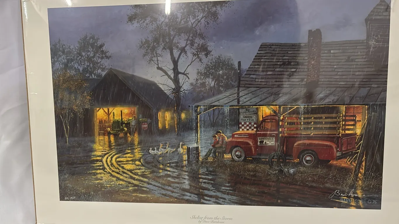 PRINT “ SHELTER FROM THE STORM” BY DAVE BARNHOUSE