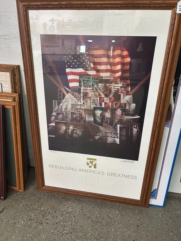 FRAMED POSTER “REBUILDING AMERICAS GREATNESS”