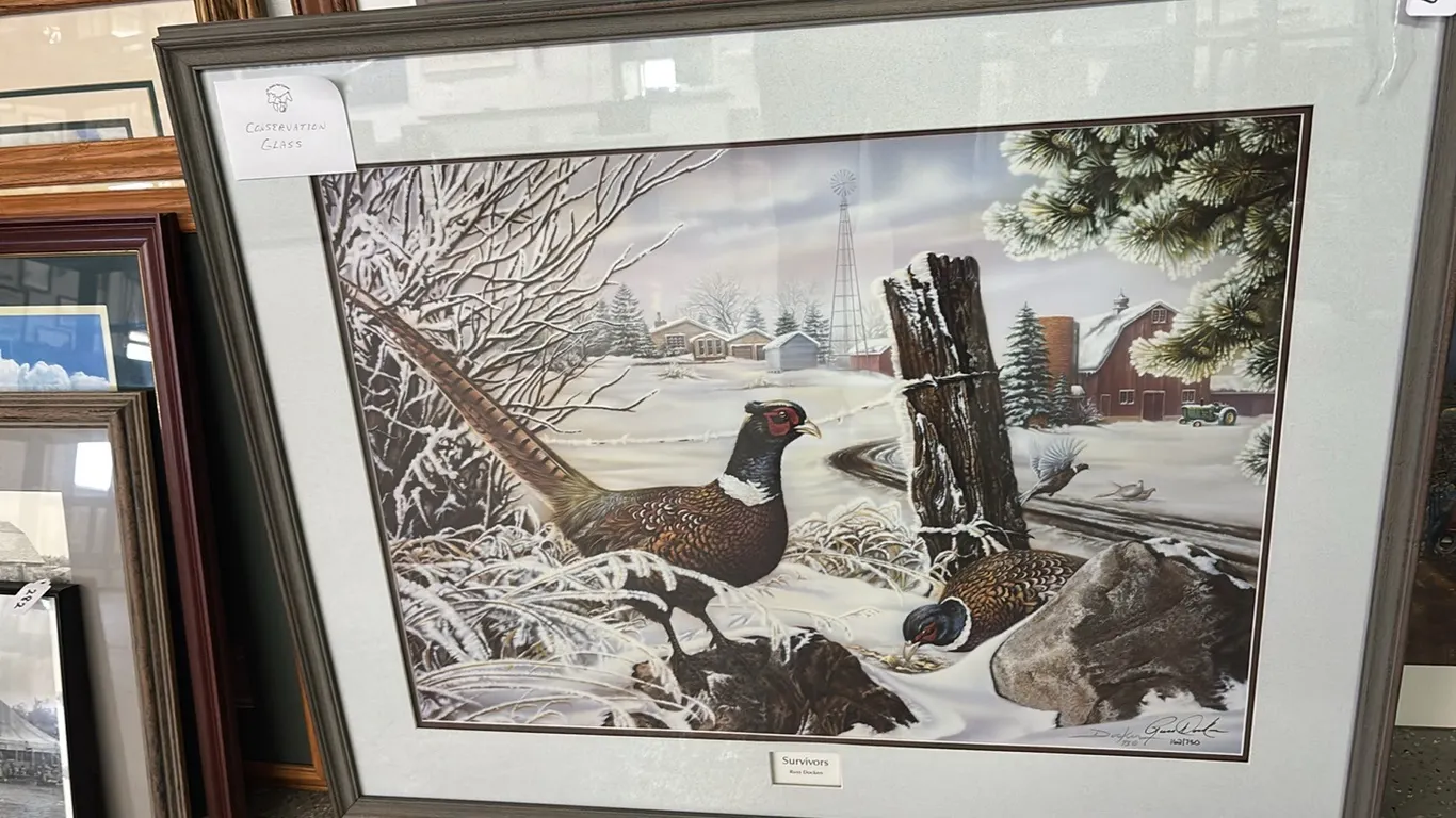 FRAMED PRINT “SURVIVORS” BY RUSS DOCKEN