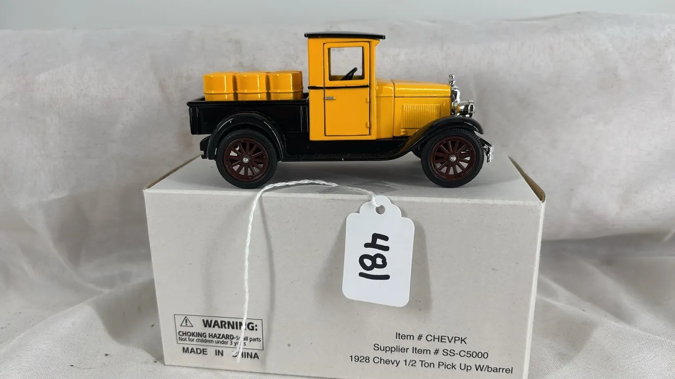 1928 CHEVY 1/2 TON PICKUP WITH BARRELS