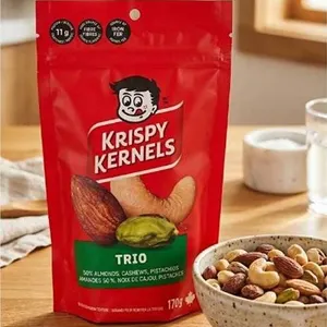 Krispy Kernels Trio Mixed Nuts 170g Bag x 8