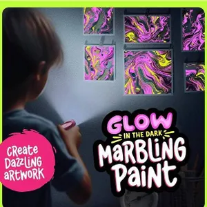 Dan&Darci Glow Marbling Paint Kit 10 Sheets