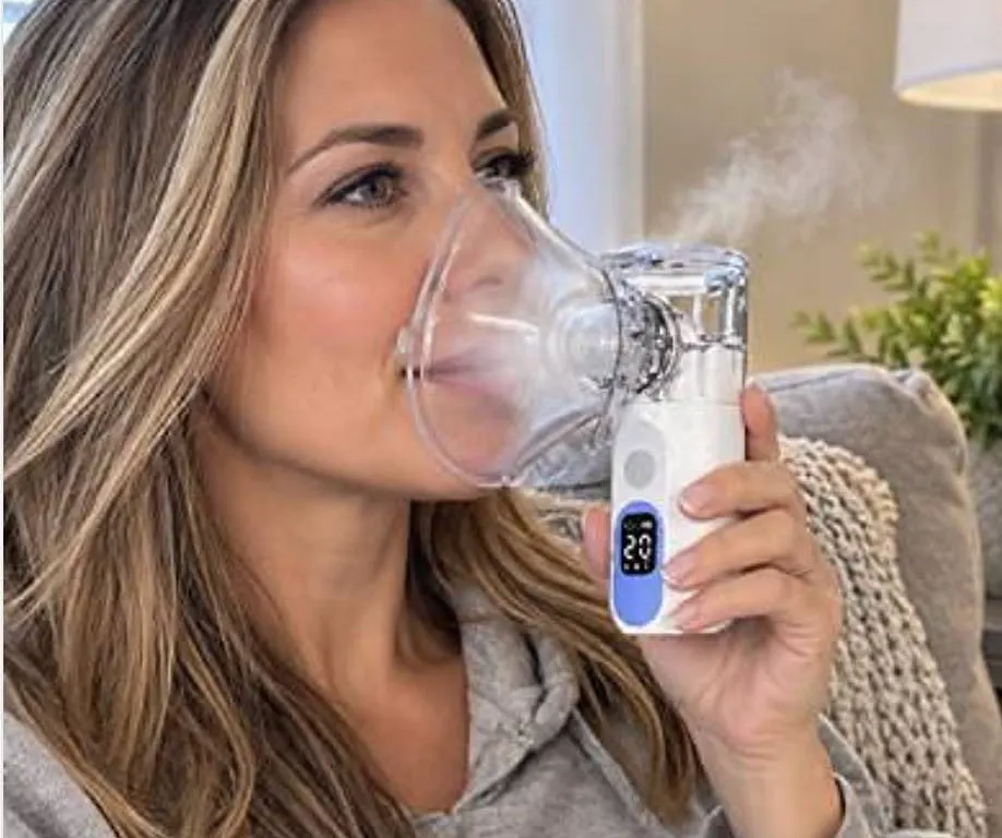 Portable Nebulizer Mesh Atomizer LCD Rechargeable