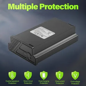 5-Pack 6000mAh Li-ion Camera Batteries & Cables