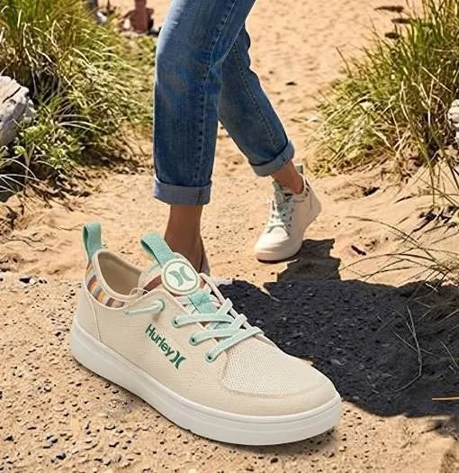 Hurley Grey/Green Women's Shoes Size 8