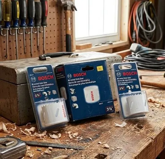 Bosch Bi-Metal Hole Saws 2 Pcs 1-7/8" 1 Pc 3-7/8"