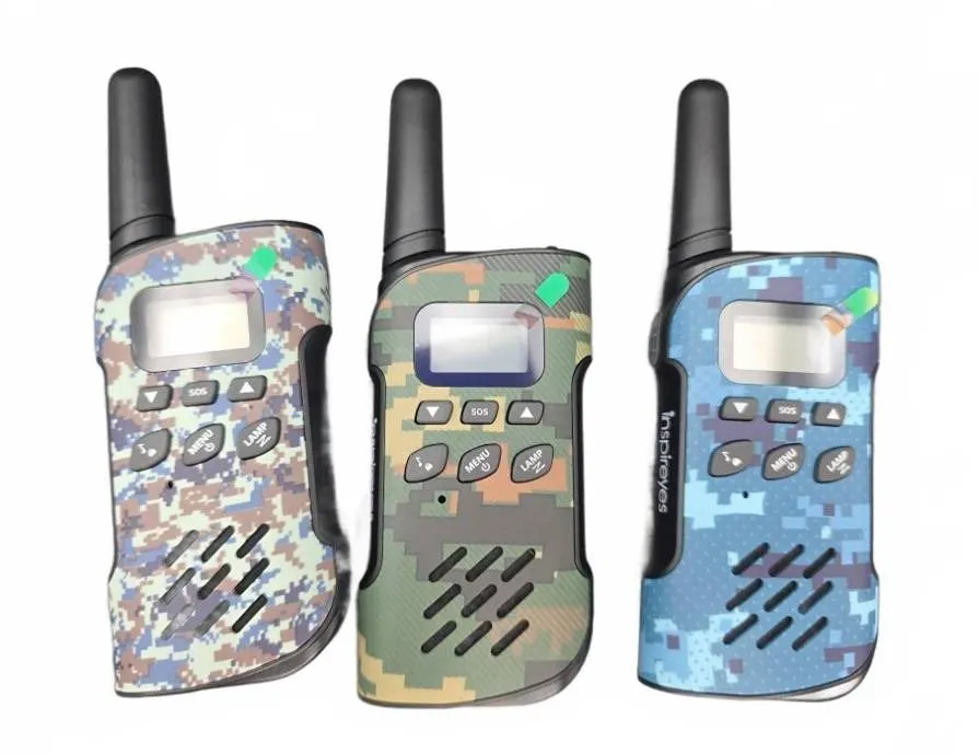 Inspireyes Walkie Talkies for Kids 3-Pack Camo