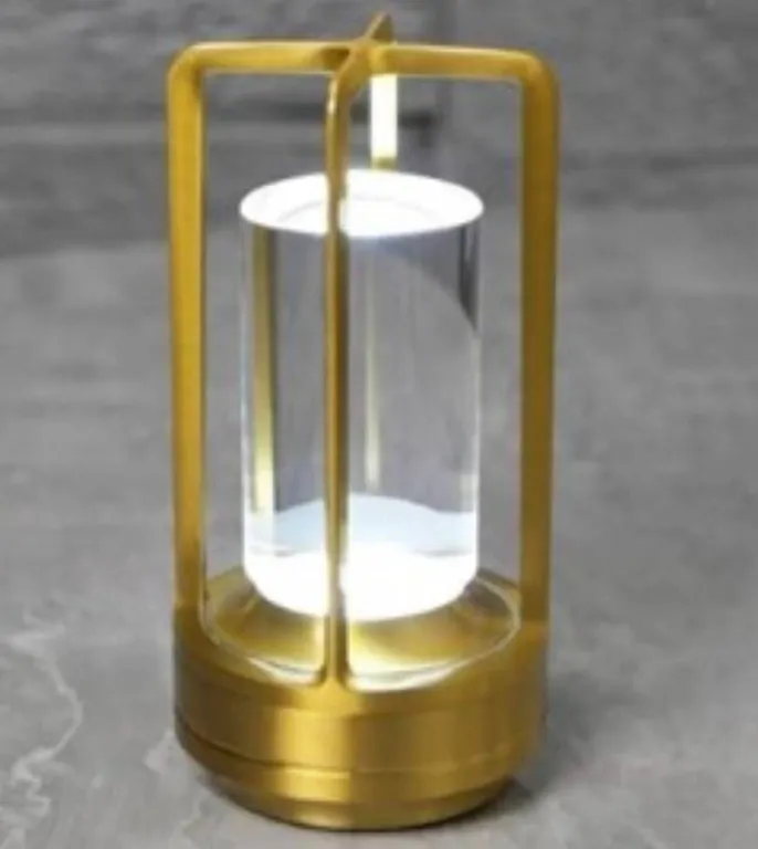 Candico Rechargeable LED Crystal Table Lamp