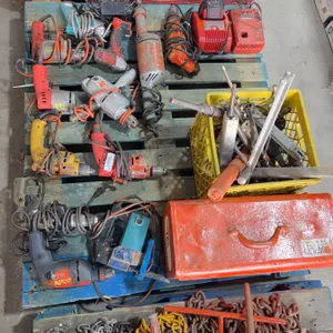 Pallet Lot of Power Drills, Tool Box And Drill Bits