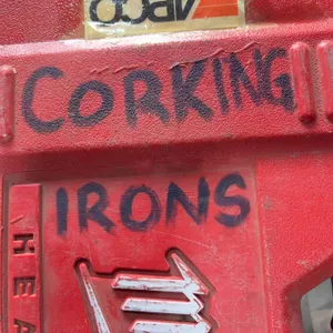 Corking Irons With Red Carry Case