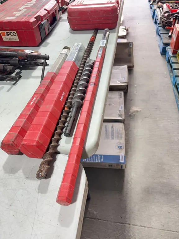 Lot of Hilti TE-YX SDS Max Rotary Hammer Drill Bits Set