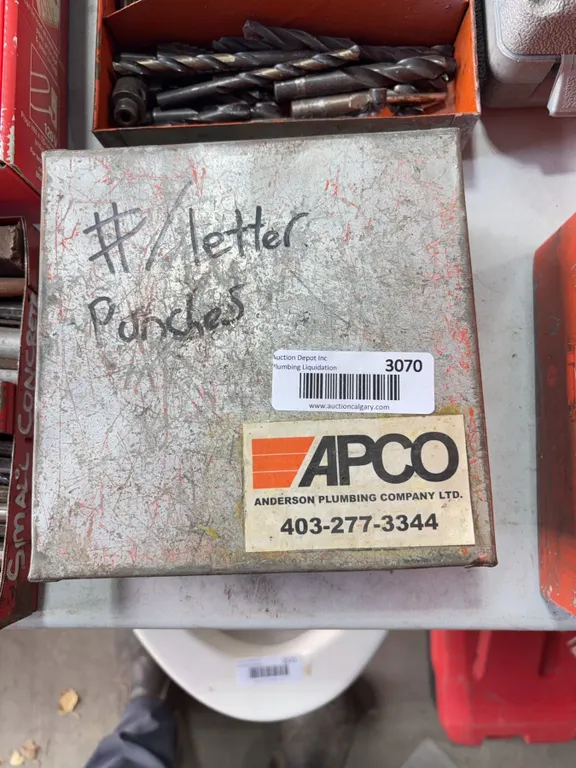Steel Letter and Number Punch Set in Case