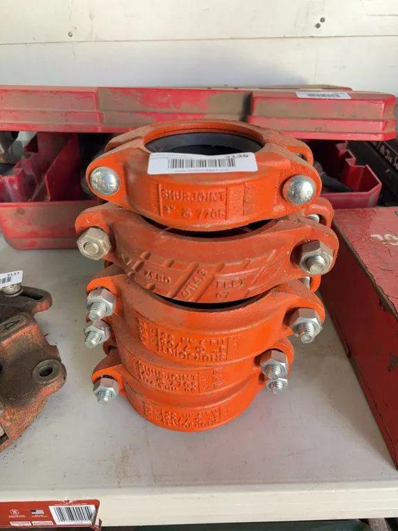 Shurjoint 8" Zero Flex Pipe Coupling Set/4