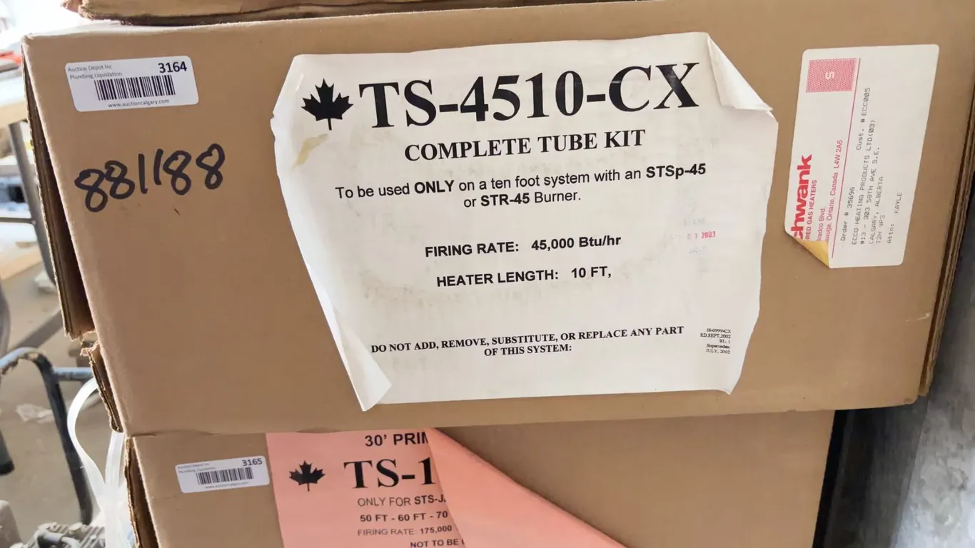 TS-4510-CX Complete Tube Kit 10 Ft 45000 BTU