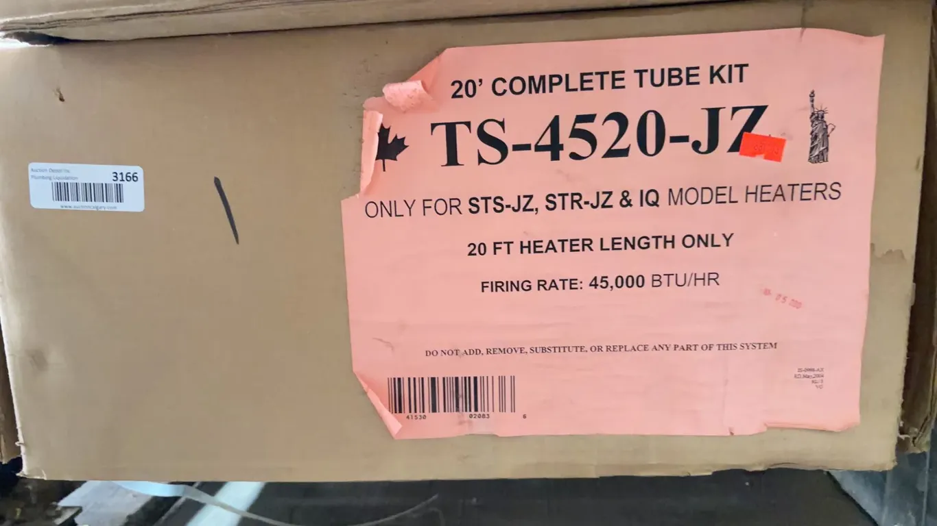 TS-4520-JZ 20' Tube Kit For STS-JZ Heaters