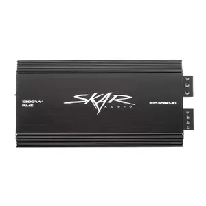 Skar Audio RP-1200.1D Monoblock Class D Mosfet Amplifier with Remote Subwoofer Level Control, 1200W