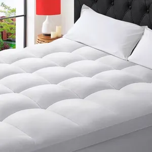 Queen Plush Mattress Topper White 60x80 Inch