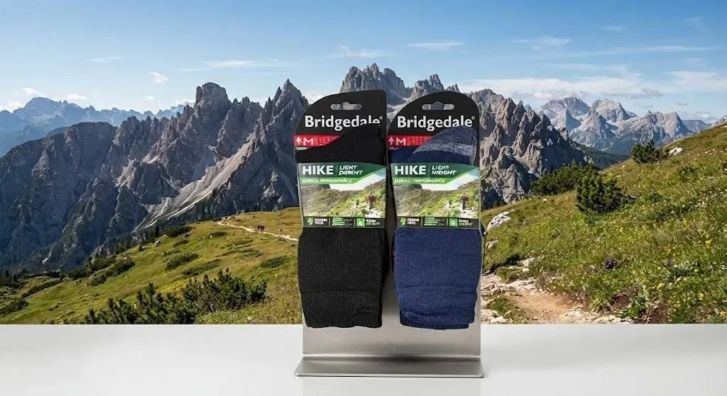 Bridgedale Mens Hike Merino Socks M 2 Pairs