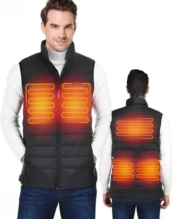 Leapsee Men's Heated Vest with Pockets, XL