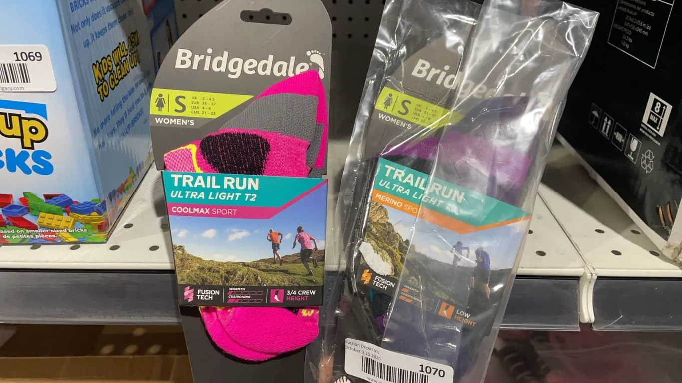Bridgedale Women's Trail Run Socks 2 Pairs S