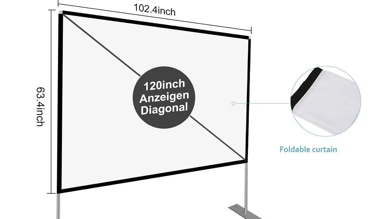 Skerell 120 Inch 16:9 Projector Screen Kit