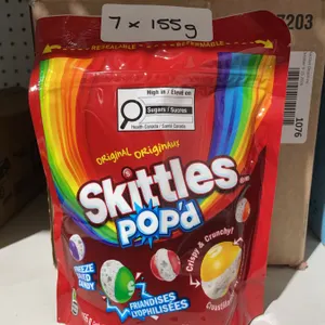 Skittles Pop'd Fruity Candy 155g Bag