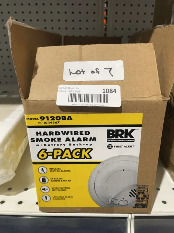 BRK Smoke Alarm 9120BA Six-Pack With Backup