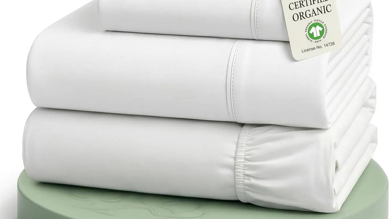 Lane Linen 3-Piece Organic Cotton Twin Sheet Set