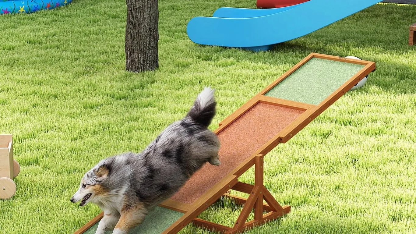 Wood Mini Seesaw Kit With Green Platform