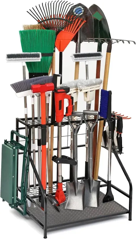KINGARAGE Garden Tool Steel Organizer for Garage