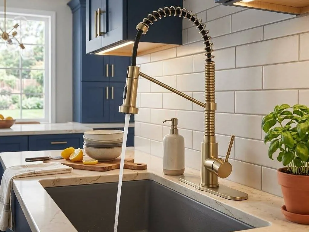 KENES Stainless Steel Kitchen Faucet Set