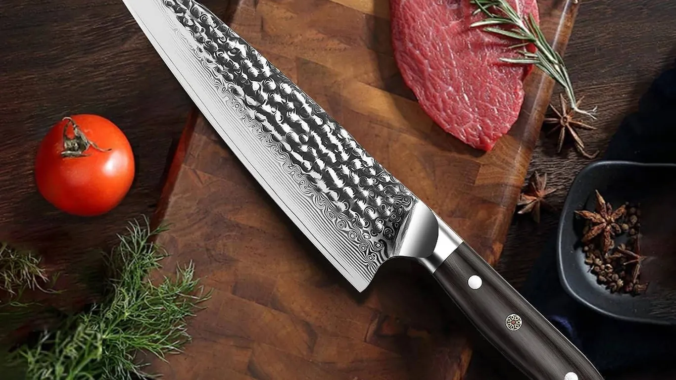 Haugo Ronin Damascus Chef Knife 8 Inch
