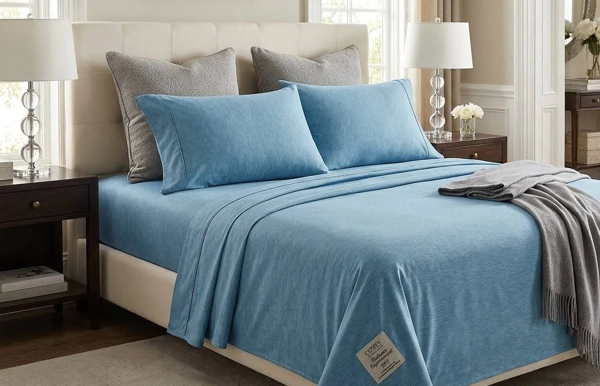 Comfy Bamboo King 4-Piece Sheet Set Blue