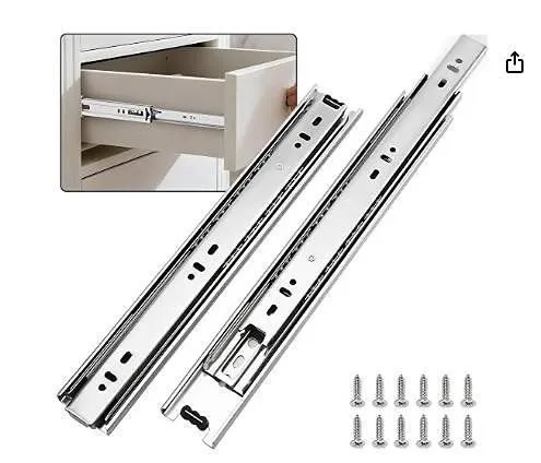 LONTAN 18 Inch 3-Fold Ball Bearing Drawer Slide