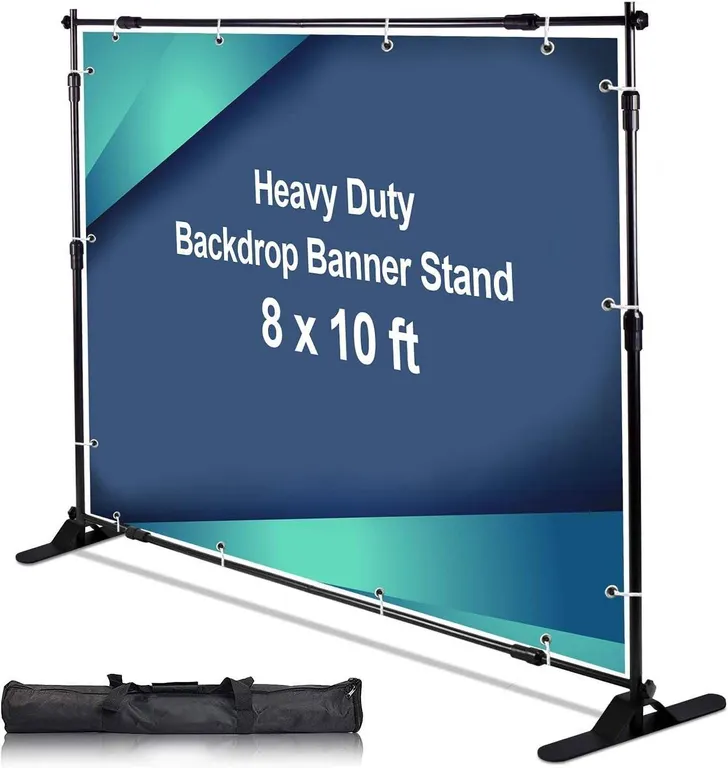 AkTop 10 x 8 ft Heavy Duty Backdrop Banner Stand Kit