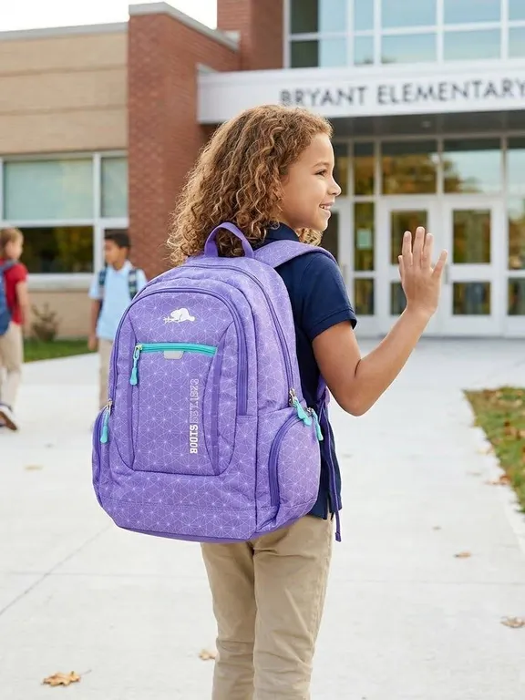 Roots Kids Purple Backpack Padded Straps