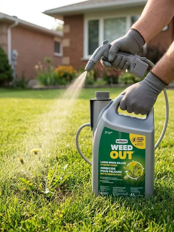 Wilson WeedOut Lawn Weed Killer 4L with Sprayer