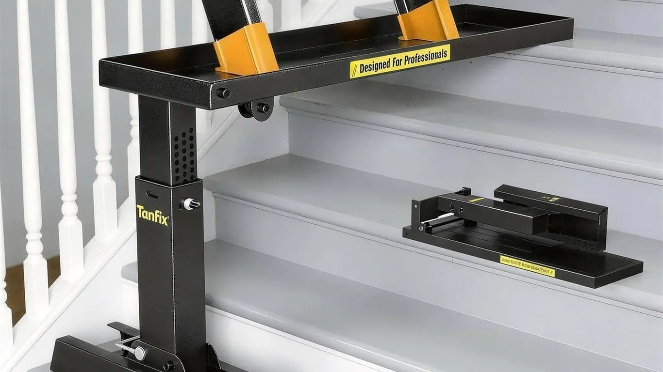 Tanfix Foldable Ladder Levelers for Stairs Heavy Duty Ladder Extender