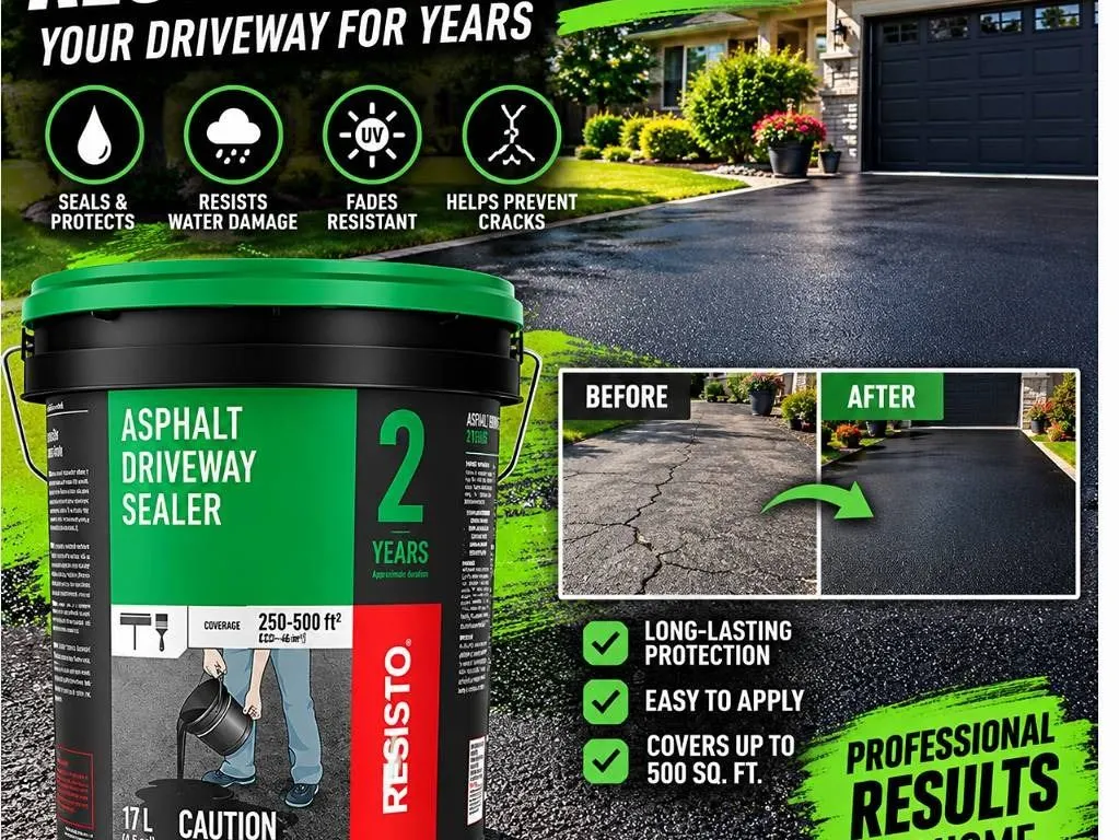 Resisto 17L Asphalt Driveway Sealer