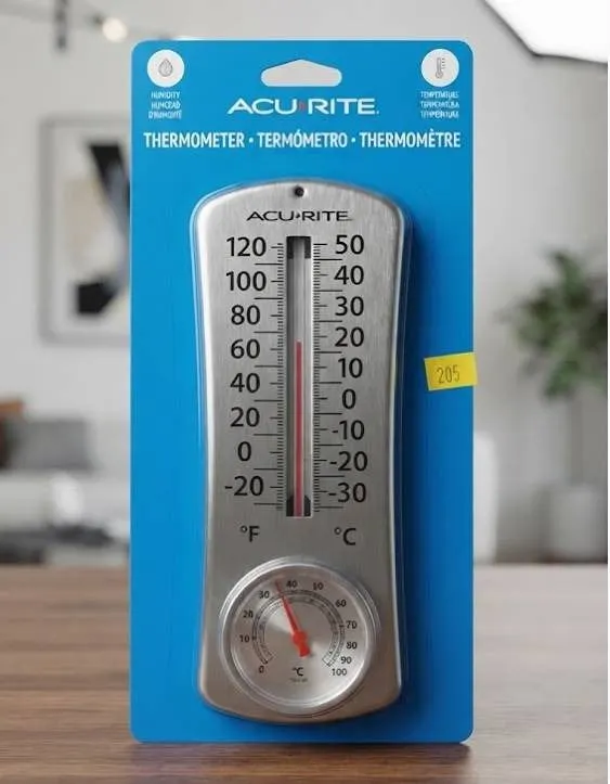 AcuRite Indoor Outdoor Thermometer with Humidity