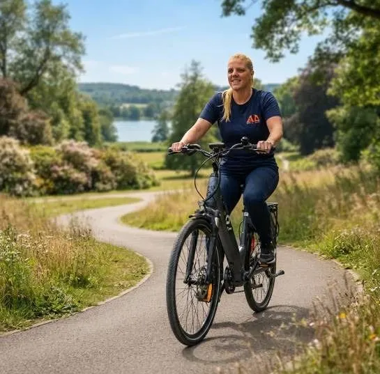 Ebgo Electric Bicycle With Rack and LCD Display