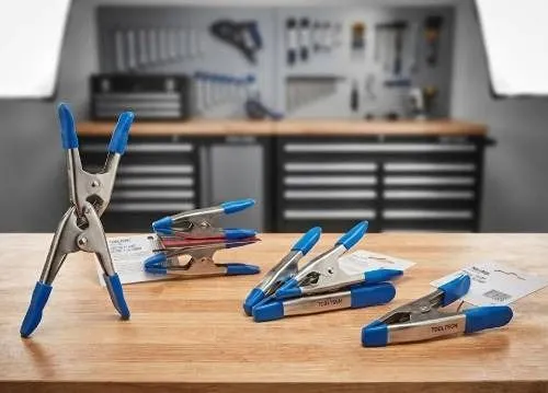 Tooltech 1" Spring Clamps, 7-Pack, Cushion Grip