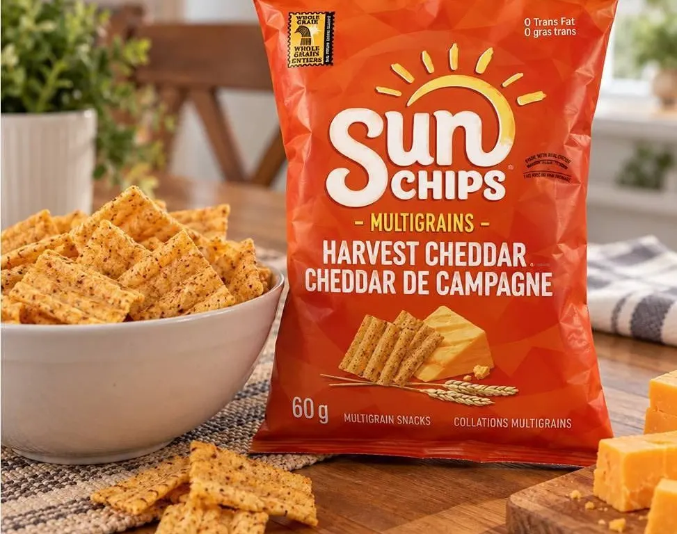 SunChips Harvest Cheddar Snack 32 Bag Box