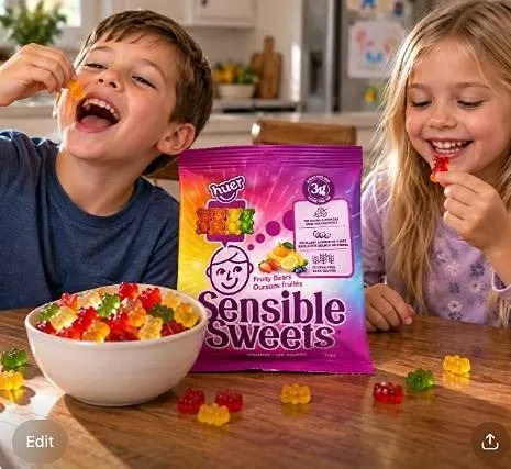 Huer Sensible Sweets Fruity Bears 12x50g